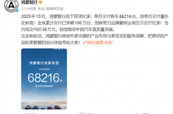 成交均价39万力压BBA！鸿蒙智行10月交付68216台创新高