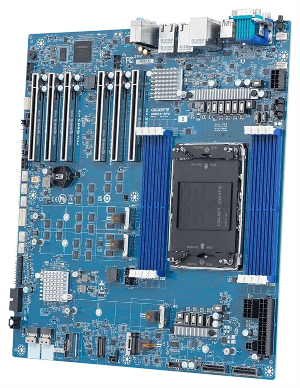 技嘉发布两款至强600工作站主板:最高支持86核与128条PCIe 5.0