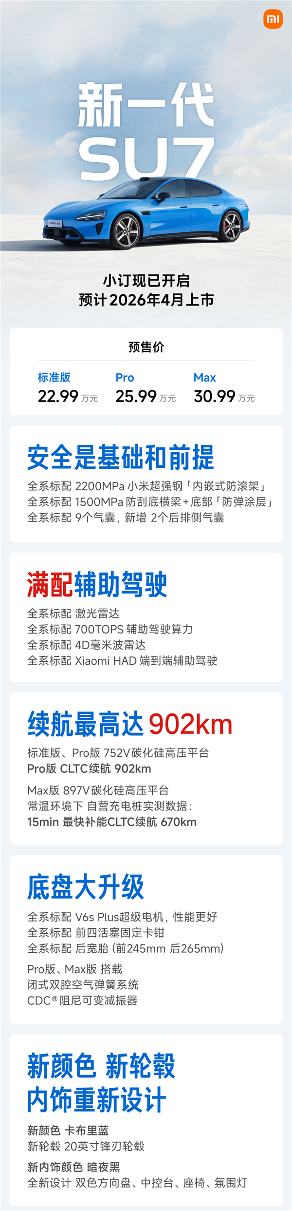 雷军谈新一代SU7:我们一定把车做好!做成所有人向往的梦想之车