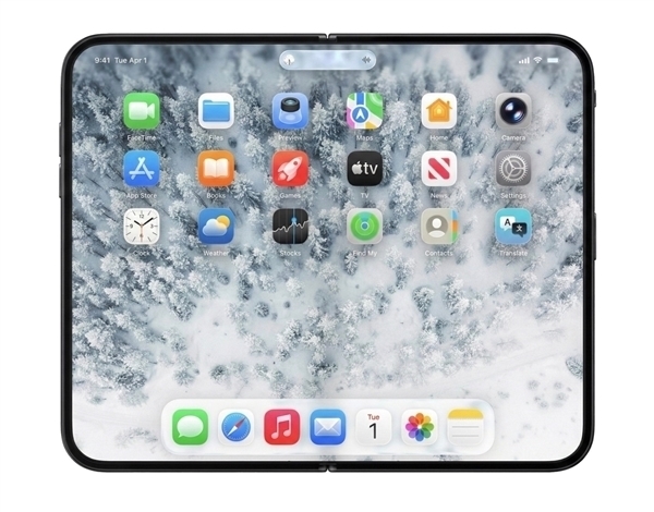 苹果首款折叠屏手机！iPhone Fold细节揭秘：机身太薄放弃Face ID