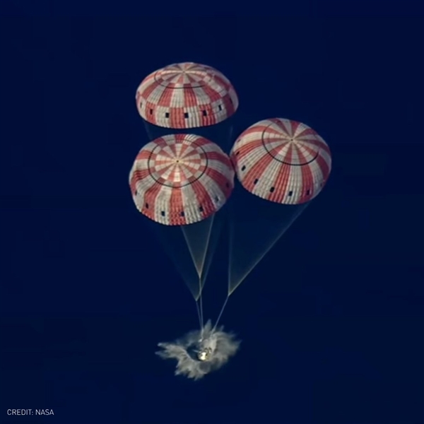 阿尔忒弥斯2号成功溅落太平洋!美国载人绕月任务圆满成功