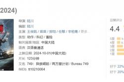 科幻冒险电影《749局》豆瓣评分降至4.4  陆川回应烂片质疑：具体哪部是烂片