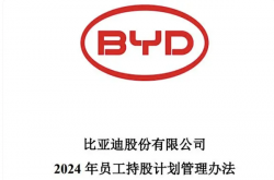 比亚迪拟推2024年员工持股计划：总额上限2.2亿元