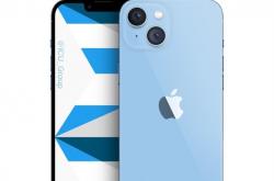 iPhone 14 Max全新机型概念图曝光：小刘海+后置双摄、新增天蓝色