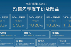 亏电油耗2.9L 续航破2000公里！吉利银河L6 EM-i预售：8.98万起
