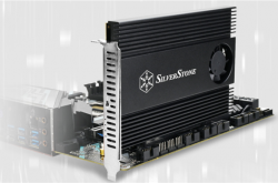 银昕推出ECM40扩展卡：支持四块NVMe M.2 SSD