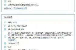 深圳一车主1月内5次占用应急车道被拍 罚款1.5万元记30分