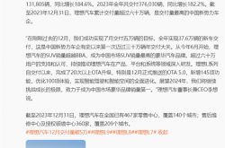 李想：理想汽车2024年将挑战80万年销量、10万月销量