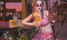 《最终幻想7》粉丝制爱丽丝生日贺图 粉丝泳衣诱人