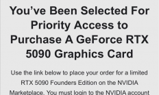 RTX 5090原价购买成真！NVIDIA发放新一轮优先资格