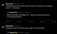 SpaceX星舰第十次试飞取消 地面系统出现问题