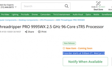 最高96核93000元！AMD线程撕裂者9000系列CPU上架
