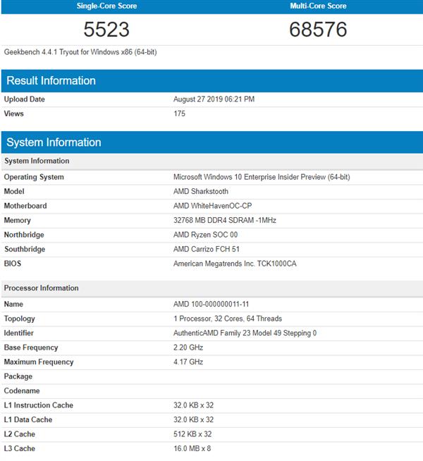 AMD 7nm锐龙ThreadRipper再曝：可加速4.2GHz IPC性能大涨