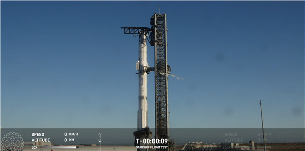 SpaceX星舰第七次试飞发射!第二代星舰飞船首秀