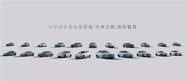 10万以上全标配！比亚迪智驾车型公布：多达20款