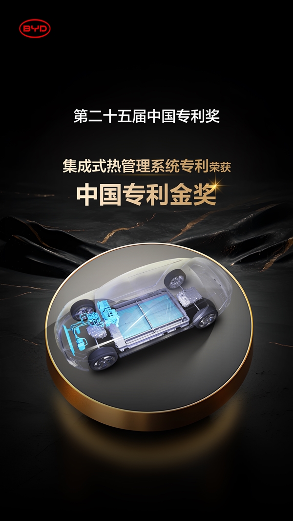 累计研发投入超1800亿元!比亚迪再获2项国家级专利金奖