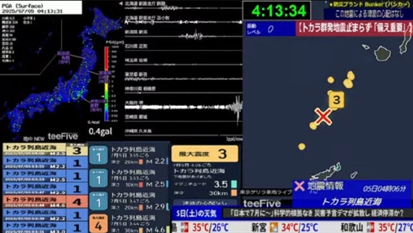 日本末日预言没成真！超20万人熬夜看日本强震监测直播