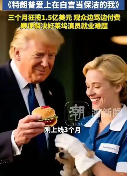 爱上保洁的特朗普 把全网媒体忽悠瘸了