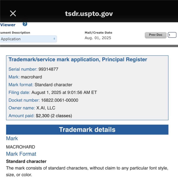 不是开玩笑！马斯克注册“巨硬Macrohard”商标：跟微软对着干