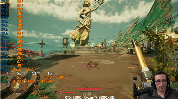 RTX 5090+9800X3D也扛不住!《天外世界2》光追540p跑不满60帧